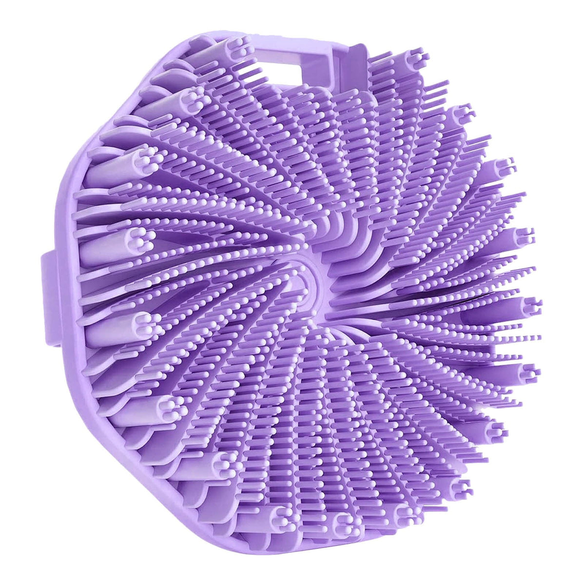 Scrubbies The Sud Bud Silicone Body Scrubber - Exfoliating for Sensitive Skin, Shower Use, Hanging Design, Durable Massage Brush,##grey/1 pc #purple