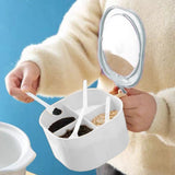 Ramen BBlueowl, Soup Bowls, Microwave Ramen Bowl with Lid, Lunch Box with Lid, Durable and Heat Resistant Bowl for Noodles, Rice, and Soups, Perfect for Home, Office, or School Meals， Z69_White