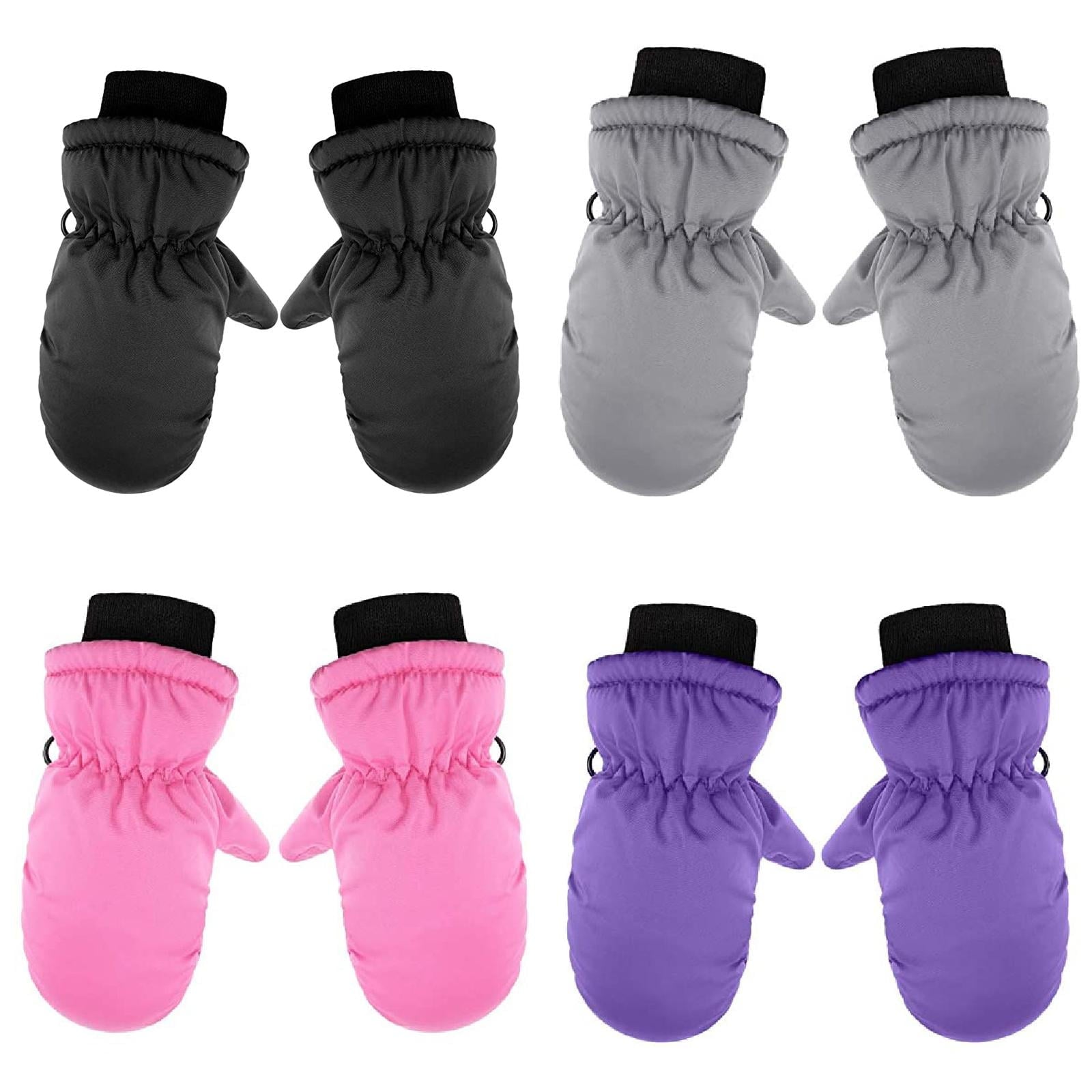 GXWEA Gloves For Kids Toddler Skis Kids Gloves Winter Gloves Thick Gloves Stretchy Warm Gloves Boys Girls 6-24 Months One Size color-1