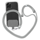 Universal Cell Phone Lanyard,Crossbody Lanyard with Adjustable Nylon Neck Strap for Most Mobile Phone, Black Grey