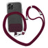 Universal Cell Phone Lanyard,Crossbody Lanyard with Adjustable Nylon Neck Strap for Most Mobile Phone, Black Red Wine