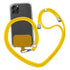 Universal Cell Phone Lanyard,Crossbody Lanyard with Adjustable Nylon Neck Strap for Most Mobile Phone, Black Yellow