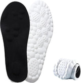 2026 New Steppers Insoles for Men & Women, 4d Memory Foam Cloud with Insole for Foot & Joint Support All-Day Comfort Insoles (10.5,Orange) Black