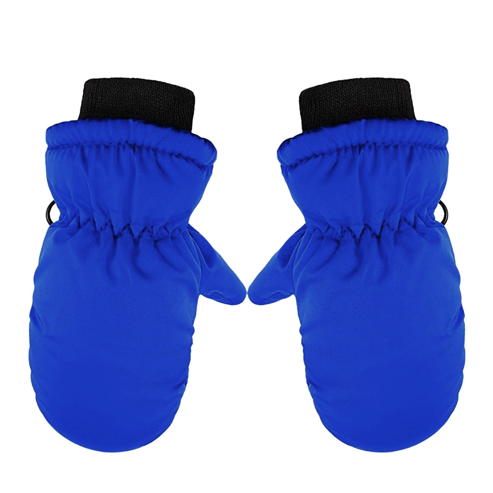 TAIAOJING Kids Winter Snow Ski Gloves Kids Winter Warm Windproof Cold Weather Outdoor Sports Gloves For Boys Girls Snow Gloves Ski Gloves One Size Z3 Blue