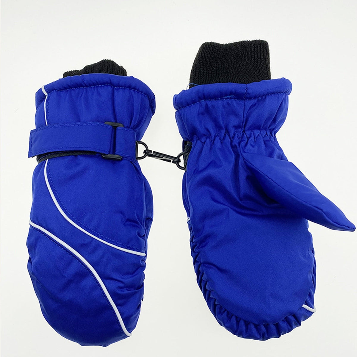 TAIAOJING Kids Winter Snow Ski Gloves Kids Winter Warm Windproof Cold Weather Outdoor Sports Gloves For Boys Girls Snow Gloves Ski Gloves One Size Z4 Blue