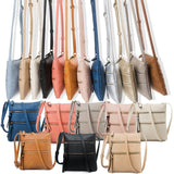 Small Crossbody Purses for Women Multi Pocket Travel Bag Over The Shoulder with Extra Long Strap - Beige Light Khaki