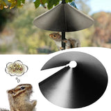Squirrel Proof Baffle 鈥?12/14/16/18 Inches Wide Squirrel Protection for Bird Feeders 鈥?Anti-Rust Galvanized Steel Hangable Baffle, Protects Bird Houses from Squirrels 12" Black