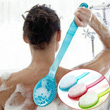 Warkul Long Handled Bath Shower Back Brush Body Scrubber Massager Skin Cleaning Tool Brush 2023 New Blue