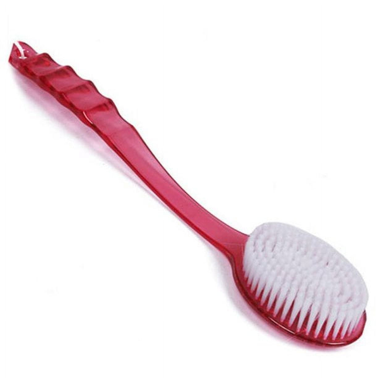 Warkul Long Handled Bath Shower Back Brush Body Scrubber Massager Skin Cleaning Tool Brush 2023 New Rose Red
