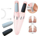 Electric Foot Callus Remover, Rechargeable Electronic Foot File, Waterproof Foot Scrubber File Pedicure Kit, Professional Pedicure Tools Feet Care for Dead Skin Women Men Pink