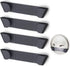 Pan Lid Holder, Pot Lid Organizer for Cabinet Door, Pan Pot Cover Holder for Kitchen, Set of 4