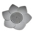 Silicone Soap Dishes with Draining - Lotus Shaped Bathroom Bar Soap Holder for Shower - Soap Tray for Kitchen Sink - Floral Shape Soap Saver for Counter Bathtub(1/4 Pack) Grey