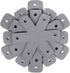 Pot Pan Protectors, Set of 12 and 4 Different Sizes, Larger & Thicker Pan Pot Separator Pads for Stacking and Protecting Your Cookware Cyan Gray