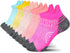 Tsoduce 5 Pairs Athletic Ankle Womens Socks Running Compression Socks for Women Cozy Low Cut Performance Soft Tab Socks Mix Color 1