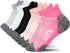 Tsoduce 5 Pairs Athletic Ankle Womens Socks Running Compression Socks for Women Cozy Low Cut Performance Soft Tab Socks Mix Color 3