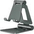 Dual Folding Cell Phone Stand, Fully Adjustable Foldable Desktop Phone Holder Cradle Dock Compatible with Phone 15 14 13 12 11 Pro Xs Xs Max Xr X 8, Nintendo Switch, All Phones-Black Gray