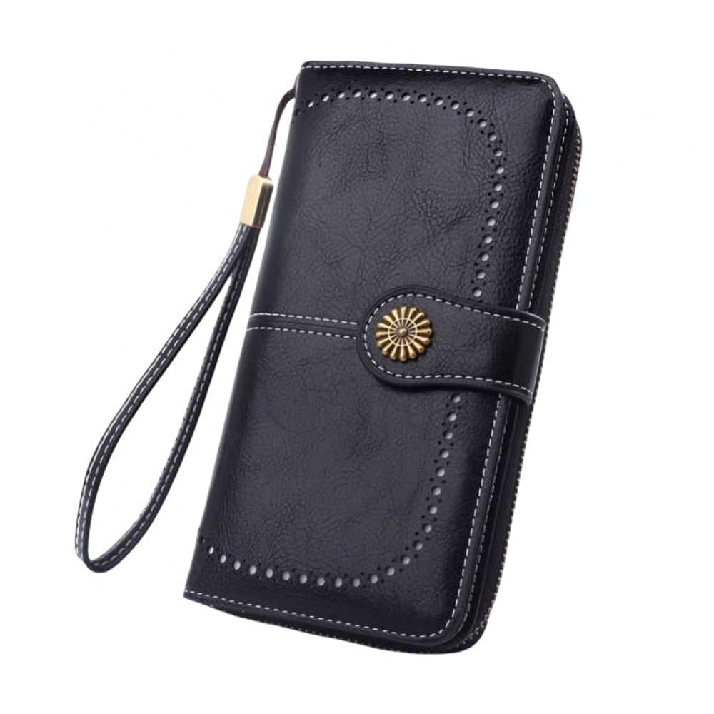 Ardorlove Wristlet Women's Elegant Clutch Wallet Black