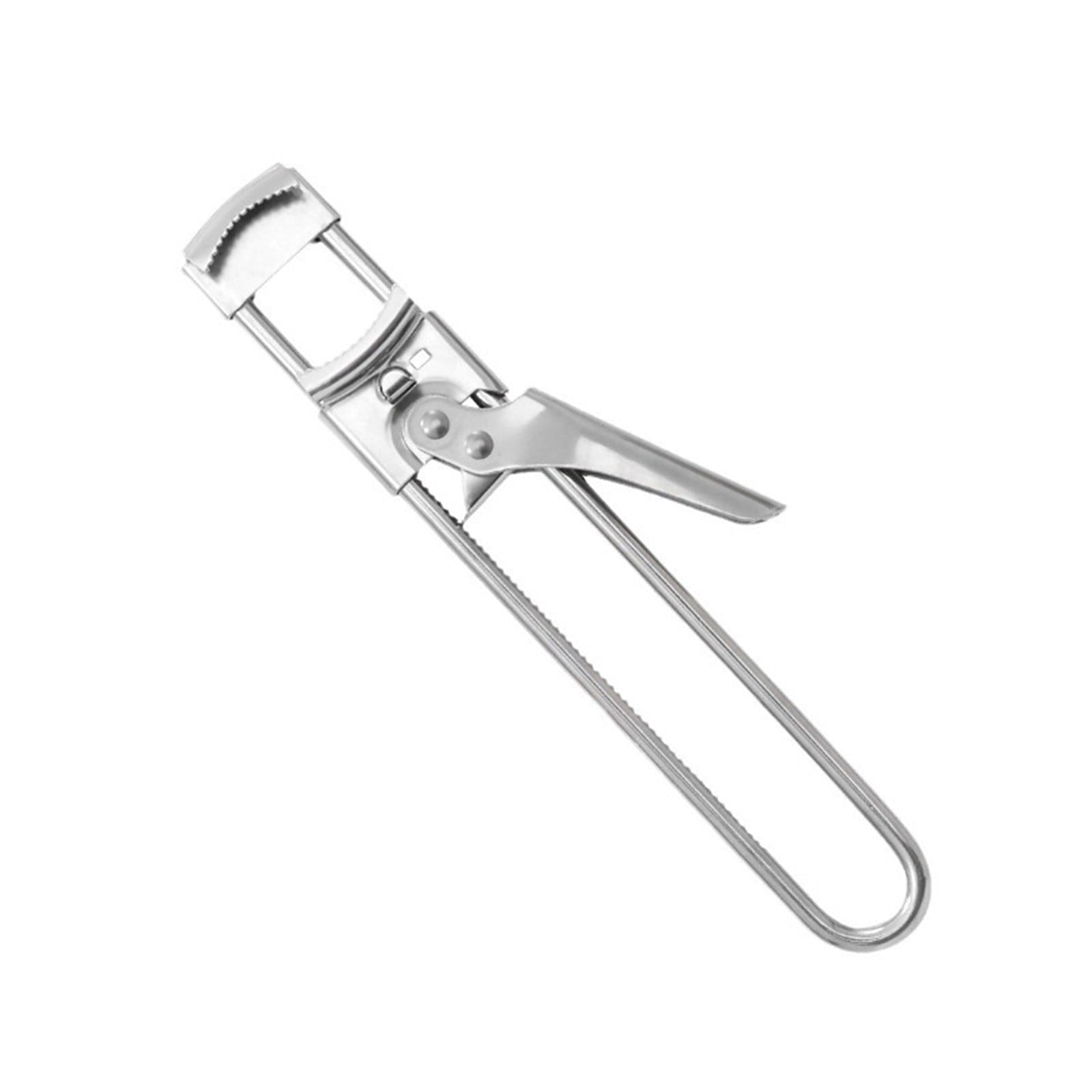 SHAOTELLME Stainless Steel Can Opener Manual Multifunctional Labor Saving Can Opener Kitchen Creative Can Opener Tool Easily Open Cans Of Various Sizes, 3PC Silver
