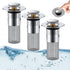 2Pcs Bathroom Sink Stopper Hair Catcher, Pop-up Sink Drain Strainer with Removable Stainless Steel Strainer Basket Hair Catcher, Bathroom Sink Strainer for Bathroom Sink Stopper Replacement