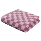 Checkered Bath Towels for Bathroom, Shower Towels 30" x 14", Super Soft and Quick Dry, Colorful Towel for Summer Beach Pool Green Pink