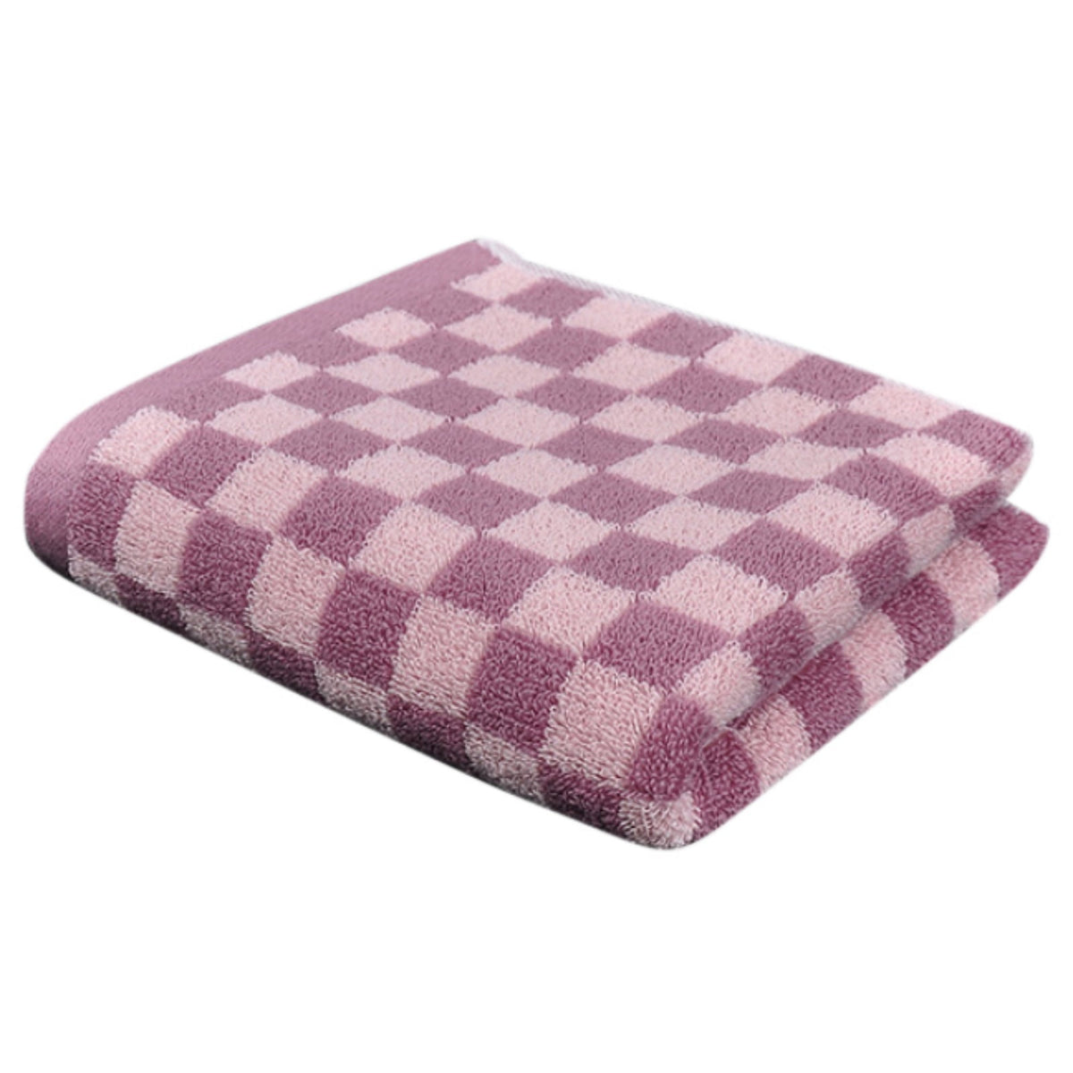 Checkered Bath Towels for Bathroom, Shower Towels 30" x 14", Super Soft and Quick Dry, Colorful Towel for Summer Beach Pool Green Pink
