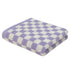 Checkered Bath Towels for Bathroom, Shower Towels 30" x 14", Super Soft and Quick Dry, Colorful Towel for Summer Beach Pool Green Purple