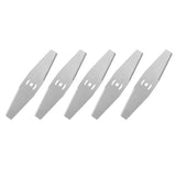 FunnyBeans 5 PCS Weed Wacker Eater Metal Blades, Universal Grass String Trimmer attachments Silver