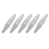 FunnyBeans 5 PCS Weed Wacker Eater Metal Blades, Universal Grass String Trimmer attachments Silver