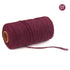 Danhjin 100m Long/100Yard Pure Cotton Twisted Cord Rope Crafts Macrame Artisan String - on Clearance Wine red