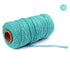 Danhjin 100m Long/100Yard Pure Cotton Twisted Cord Rope Crafts Macrame Artisan String - on Clearance blue