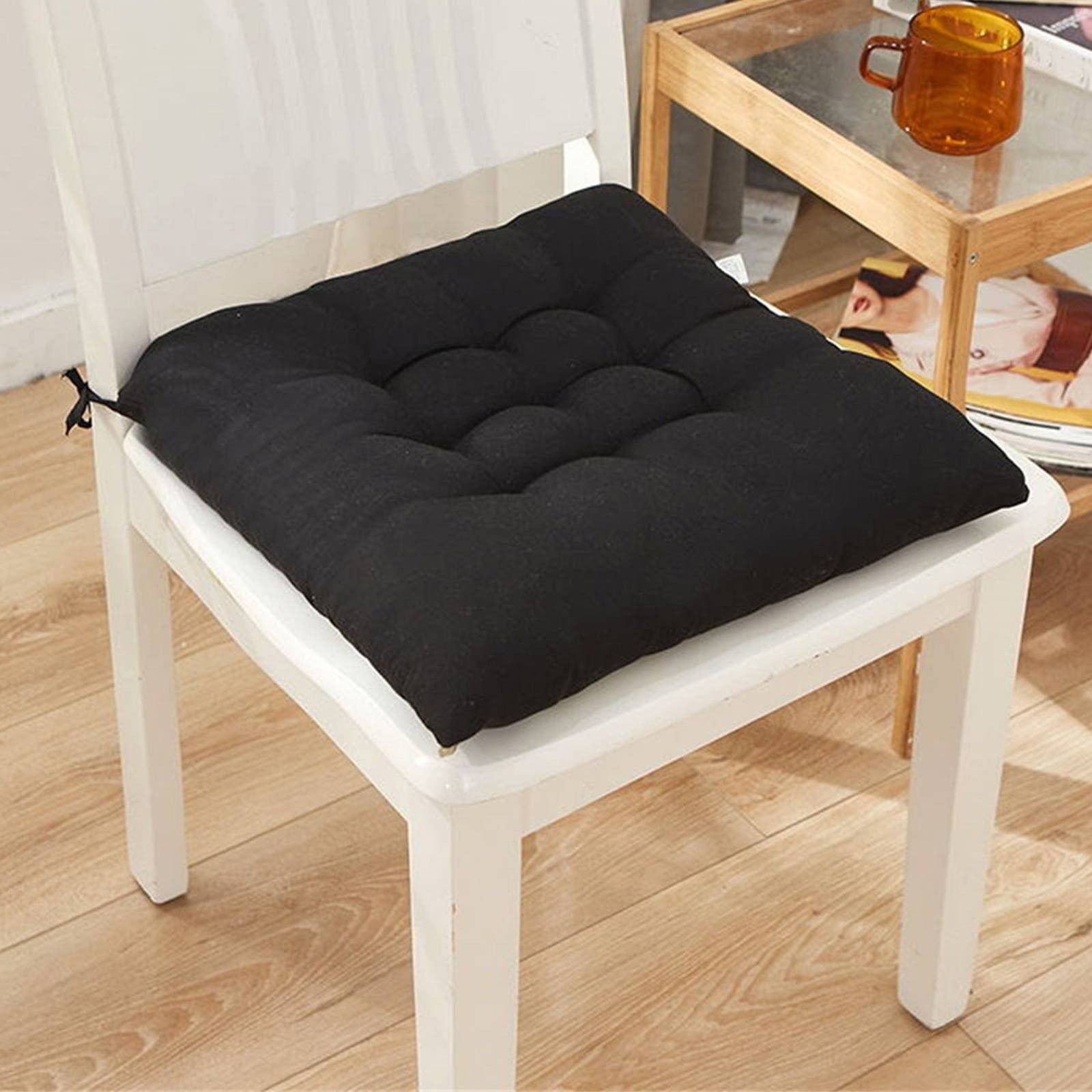 Tyidzon Chair Cushions Non-Slip Rocking Chair Cushion with Ties for Living Room Kitchen, Indoor Seat Cushion, 15X15 Inches D