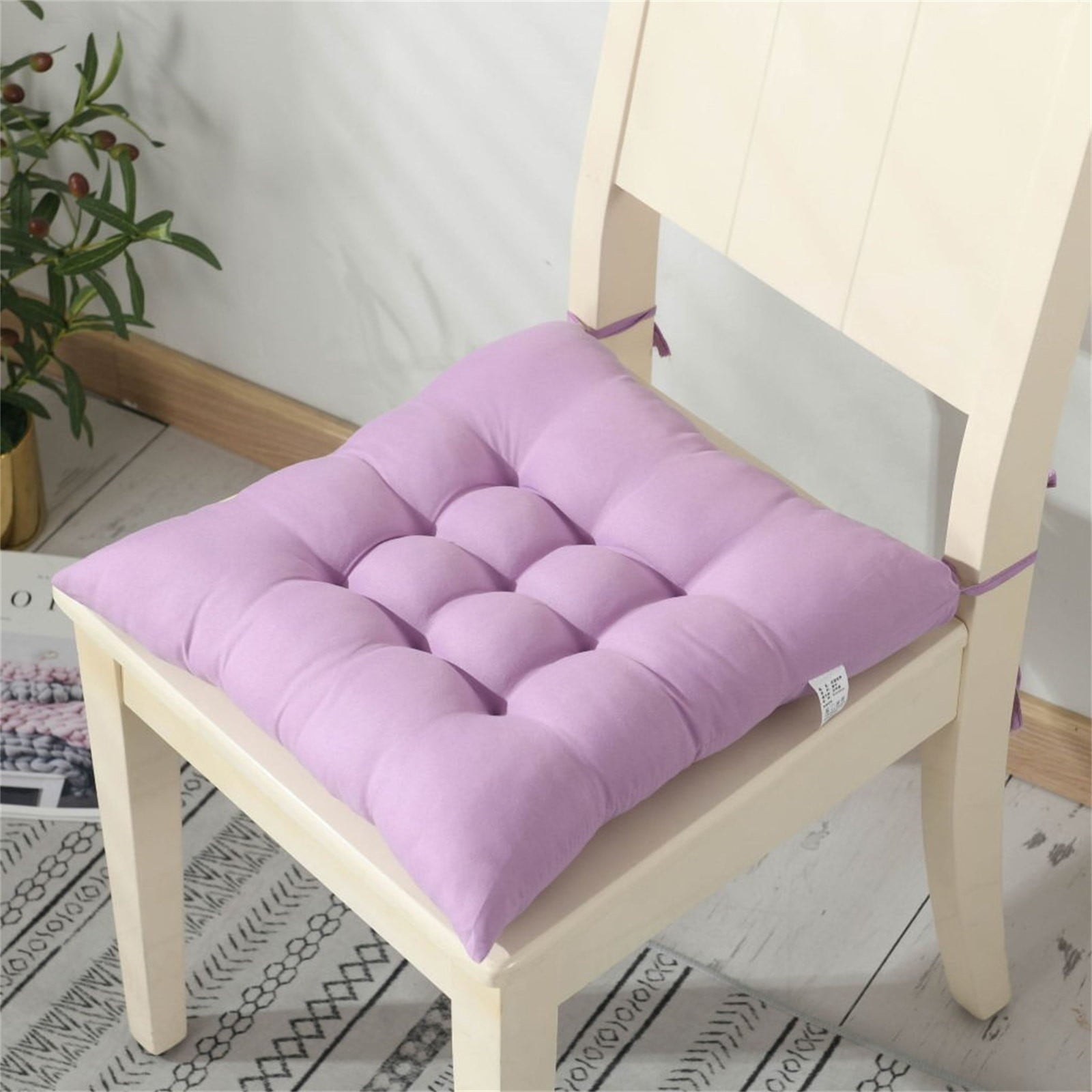 Tyidzon Chair Cushions Non-Slip Rocking Chair Cushion with Ties for Living Room Kitchen, Indoor Seat Cushion, 15X15 Inches J