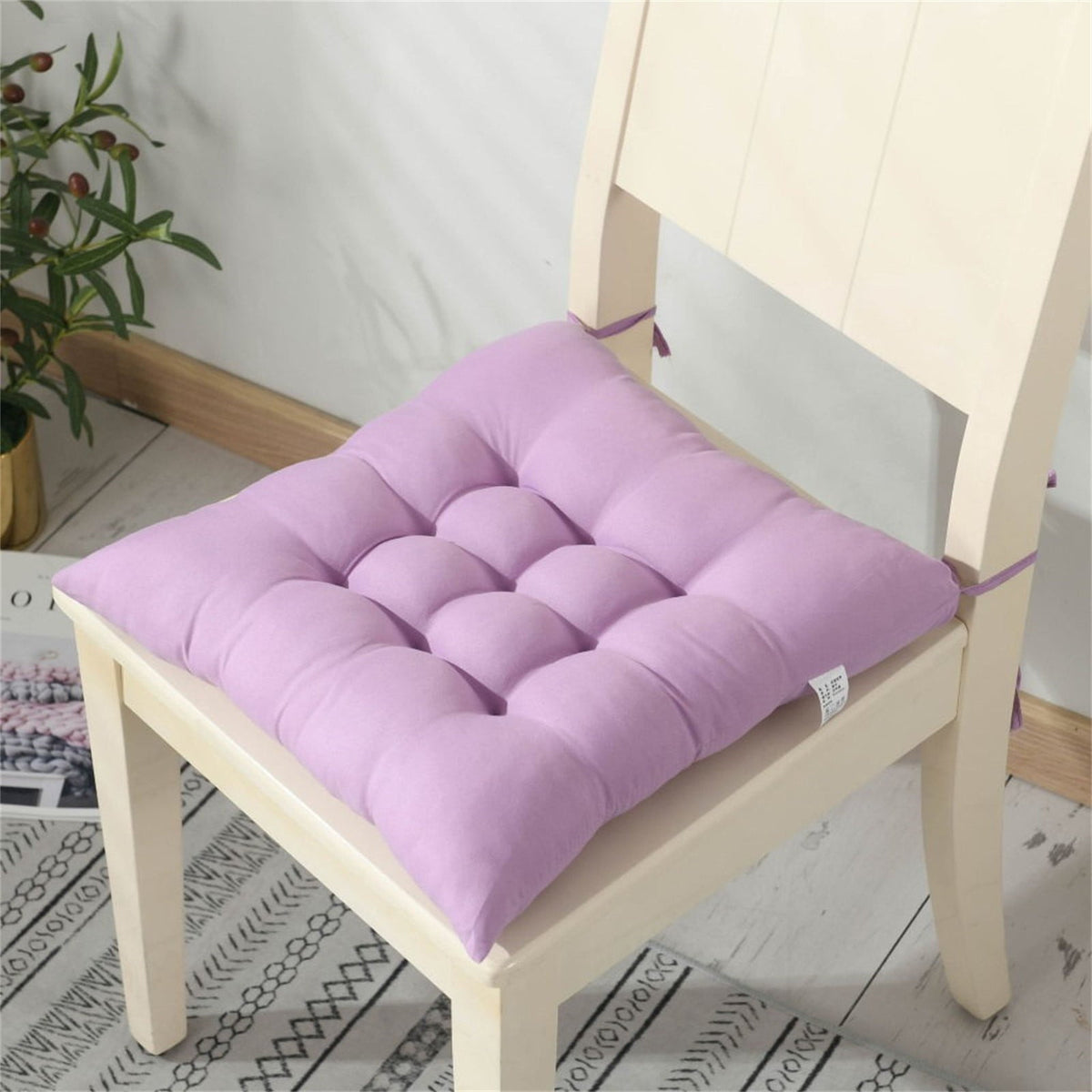 Tyidzon Chair Cushions Non-Slip Rocking Chair Cushion with Ties for Living Room Kitchen, Indoor Seat Cushion, 15X15 Inches J