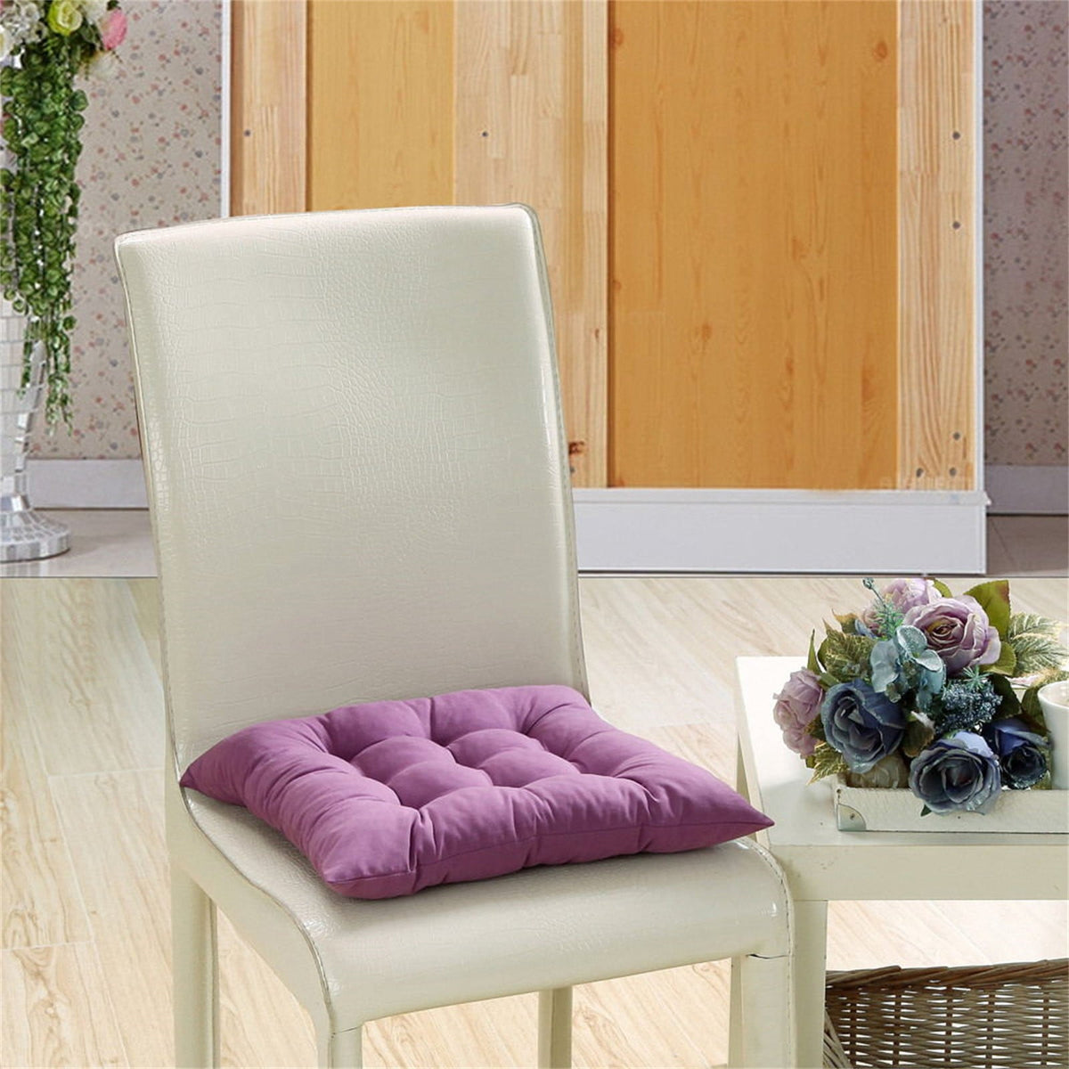 Tyidzon Chair Cushions Non-Slip Rocking Chair Cushion with Ties for Living Room Kitchen, Indoor Seat Cushion, 15X15 Inches P