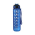 Tyidzon 32Oz Water Bottle with Time Markers, Carry Strap, Leak-Proof for Fitness, Gym, Camping, Outdoor Sports Blue
