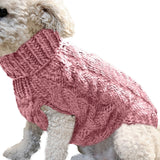 Clearance Under $5 Boovnll Dog Sweater, Winter Turtleneck Knitted Keep Warm Sleeveless Pet Clothes, Dog Clothes for Small Dog Fall Winter Dog Sweaters, (Black, S) M Hot Pink
