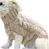 Clearance Under $5 Boovnll Dog Sweater, Winter Turtleneck Knitted Keep Warm Sleeveless Pet Clothes, Dog Clothes for Small Dog Fall Winter Dog Sweaters, (Black, S) XL Khaki