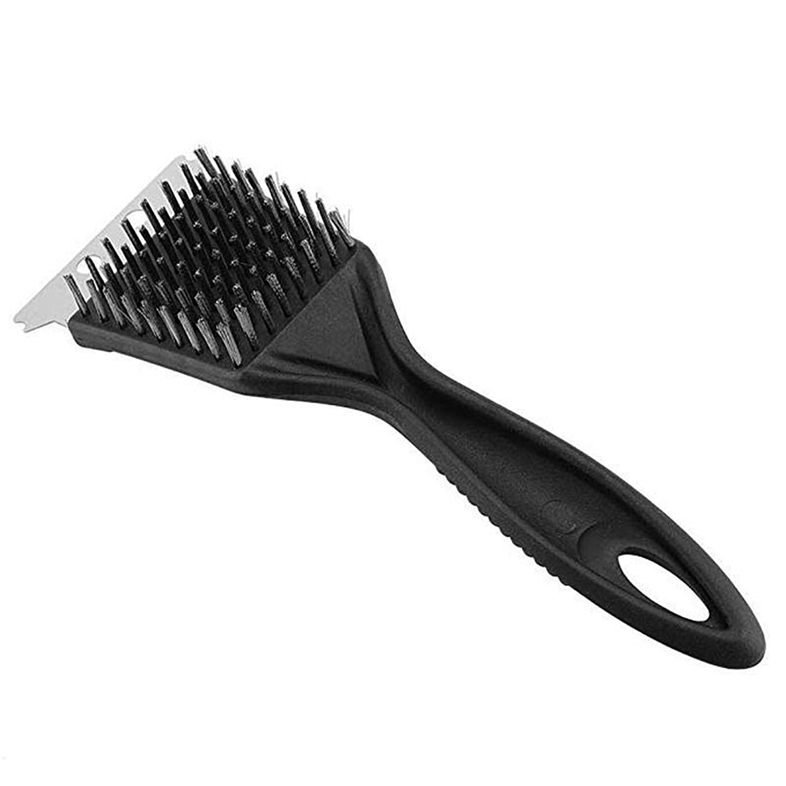 Tyidzon 2Pc Grill Brush and Scraper, 2-In-1 Stainless Steel Scraper, Grill Brush Extra Strong BBQ Cleaner Accessories Heavy Duty Barbecue Grill Cleaning Brush Cleaner 8 Inch Black#1