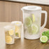 Tyidzon Juice Pitcher with Lids for Fridge, Water Jug for Teas, Juices & Iced Beverages - Fridge & Dishwasher Safe A