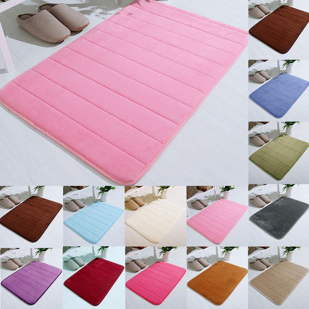 Tyidzon Soft Absorbent Bath Mat Non Slip Bathroom Rugs Quick Dry Washable Bathroom Rug for Home Bathroom Entrance Shower Floor 20 x 32 Inch Green