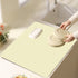 Clearance Under $1 Boovnll Dish Drying Mat, 12x16" High Absorbent & Soft Dish Drainer, Diatomite Drying Matt Kitchen Counter for Kitchen Countertops, Sinks, Draining Racks, Drying Mat Beige