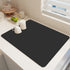 Clearance Under $1 Boovnll Dish Drying Mat, 12x16" High Absorbent & Soft Dish Drainer, Diatomite Drying Matt Kitchen Counter for Kitchen Countertops, Sinks, Draining Racks, Drying Mat Black