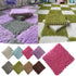 Tyidzon Puzzle Carpet Squares Soft Furry Play Mat Tiles for Home Playroom Decoration Cozy Climbing Area Rug for Kids Family Activity Spaces, Gray Purple