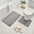 Clearance Under $5 Boovnll Bathroom Rugs Set 2 Piece, Super Absorbent & Soft Non-Slip Velvet Toilet Rug & Bath Mat, Quickly Dry Thicken Bath Mats for Bathroom, Kitchen, Door Mat, Bathroom Mat E