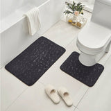 Clearance Under $5 Boovnll Bathroom Rugs Set 2 Piece, Super Absorbent & Soft Non-Slip Velvet Toilet Rug & Bath Mat, Quickly Dry Thicken Bath Mats for Bathroom, Kitchen, Door Mat, Bathroom Mat H