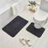 Clearance Under $5 Boovnll Bathroom Rugs Set 2 Piece, Super Absorbent & Soft Non-Slip Velvet Toilet Rug & Bath Mat, Quickly Dry Thicken Bath Mats for Bathroom, Kitchen, Door Mat, Bathroom Mat H