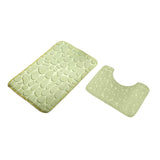 Clearance Under $5 Boovnll Bathroom Rugs Set 2 Piece, Super Absorbent & Soft Non-Slip Velvet Toilet Rug & Bath Mat, Quickly Dry Thicken Bath Mats for Bathroom, Kitchen, Door Mat, Bathroom Mat M