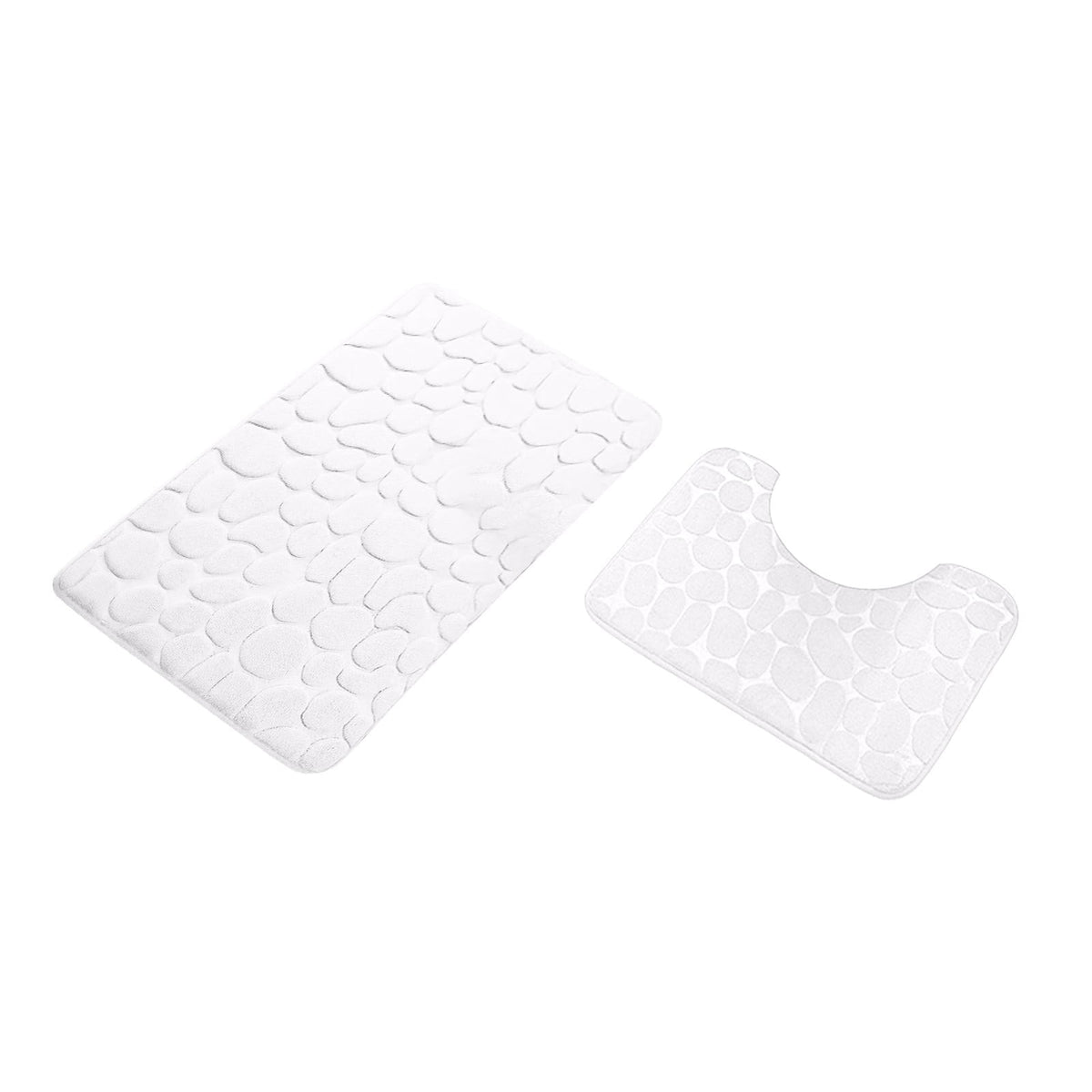 Clearance Under $5 Boovnll Bathroom Rugs Set 2 Piece, Super Absorbent & Soft Non-Slip Velvet Toilet Rug & Bath Mat, Quickly Dry Thicken Bath Mats for Bathroom, Kitchen, Door Mat, Bathroom Mat N