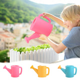 Dmlowu Watering Can 700ml Plastic Kids Watering Can Light-Weight Watering Can Indoor Plants for Artificial Plants Outdoor Garden Flowers Live Plants, Sturdy Gardening Watering Can for Kids Pink