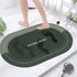 PALIFEUR Oval Bathroom Rugs, Extra Soft Absorbent Bath Mat, 15.7"x23.6" Quicker Dry Washable Bath Mats for Bathroom, Tub and Shower, Non-Slip Bathroom Rug Black